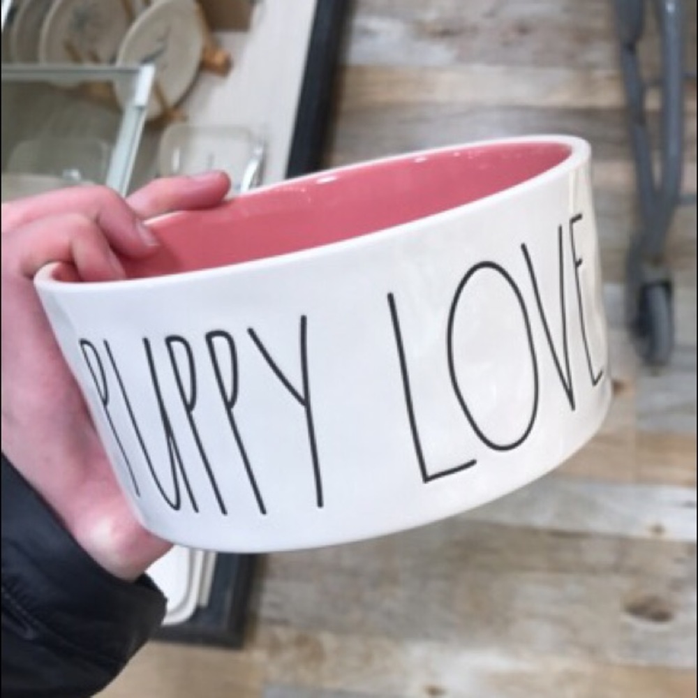 Rae Dunn puppy love dog bowl